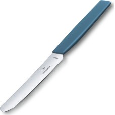 VICTORINOX Нож кухонный Swiss Modern (6.9006.112) стальной столовый лезв.110мм прямая заточка синий
