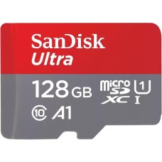 SANDISK Карта памяти Ultra UHS I 128GB MicroSD Card 140MB/s R for Smartphones. Цвет: черный
