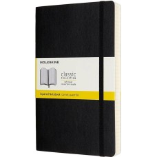 MOLESKINE Блокнот Classic Soft Expended, 400стр, в клеточку, мягкая обложка, черный [qp617exp]