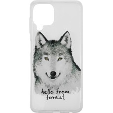 BORASCO Чехол (клип-кейс) ArtWorks, для Samsung Galaxy A22/M22, прозрачный/рисунок [51406]