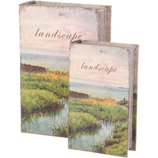 Набор шкатулок LEFARD НАБОР ШКАТУЛОК-КНИЖЕК ИЗ 2-Х ШТ. 27Х18Х7/21Х13Х5 СМ 94-217