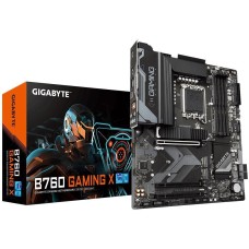 Материнская плата GIGABYTE Материнская плата B760 GAMING X, Socket 1700, Intel®B760, 4xDDR5-4800, HDMI+DP, 3xPCI-Ex16, 4xSATA3(RAID 0/1/5/10), 3xM.2, 8Ch Audio, 2.5GLan, (4+4)xUSB2.0, (3+2)xUSB3.2, (1+1)xUSB3.2 Type-C™, ATX, RTL