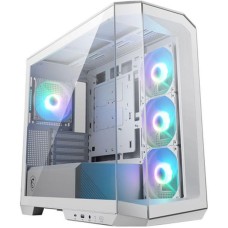 Корпус MSI Корпус MAG Pano M100R PZ White , Micro-ATX, 1xUSB 3.2 Gen 1, 1xUSB 3.2 Gen2 Type-C, 4x120mm ARGB Fan, ARGB+PWM Control Board, TG, WHITE