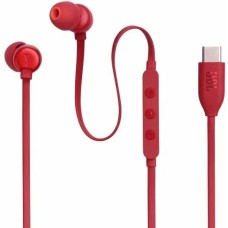 Наушники-гарнитура вкладыши JBL Tune 310C Наушники-гарнитура (вкладыши), красный