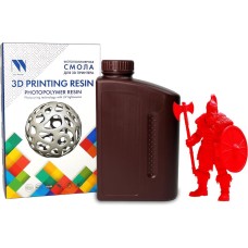 NV PRINT Фотополимерная смола NVPRINT Standard Resin Clear Red для 3D печати 1 кг (бут)