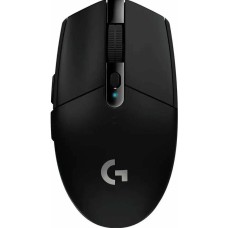 LOGITECH Мышь беспроводная игровая G304 LIGHTSPEED (Скорость света) черный (USB, 12000dpi, 6but) (910-005286)