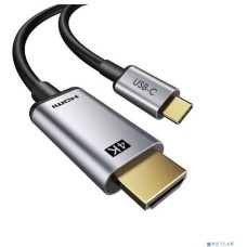 BION EXPERT Bion Переходник USB Type-C - HDMI (M/F), 4K@60Hz, металлический корпус, 0.10 м [BXP-A-USBCM-HDMIF-M]