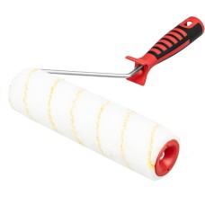 MATRIX Валик для внутренних работ синтетический, с двухком.ручкой, 250 мм, ворс 12 мм, D 48 мм, D ручки 6 мм, полиакрил 80661