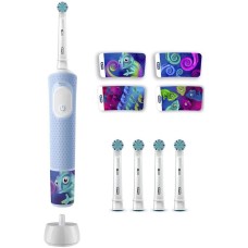 ORAL-B Электрическая зубная щетка Vitality Pro Kids 80874847, насадки для щётки: 5 шт, цвет: голубой