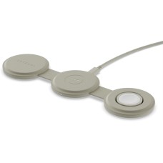 SATECHI Переносное зарядное устройство Qi2 OntheGo 3-in-1 Wireless Charger. Цвет: песочный