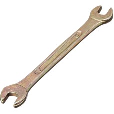 СИБРТЕХ Ключ рожковый, 6 х 7 мм, желтый цинк 14301