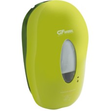 GFmark - Дозатор СЕНСОРНЫЙ, для жидкого МЫЛА , модель КОКОН с окошком, пластик АБС, САЛАТОВЫЙ, с датчиком объёма жидкости и уровня заряда батарей, 1000 мл 723