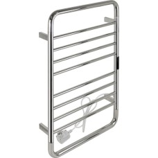 KRAFTTE - Полотенцесушитель электрический, с сенсорным управлением, с таймером до 24 часов, температура нагрева 35 - 70° С, лесенка с заоваленными углами, 10 перекладин, 530 х 840 х 95 мм, из нержавеющей стали, цвет ХРОМ. 44052