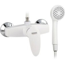 BRIMIX - Смеситель в ДУШ, шаровый, из высокопрочного пластика АБС, БЕЛЫЙ 5941