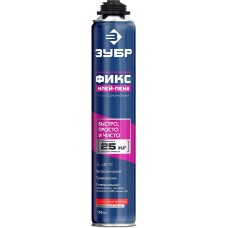 ЗУБР ФИКС, 750 мл, пистолетный, универсальный клей-пена, Профессионал (41150)