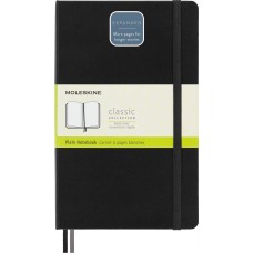 MOLESKINE Блокнот CLASSIC EXPENDED QP062EXP Large 130х210мм 400стр. нелинованный твердая обложка черный