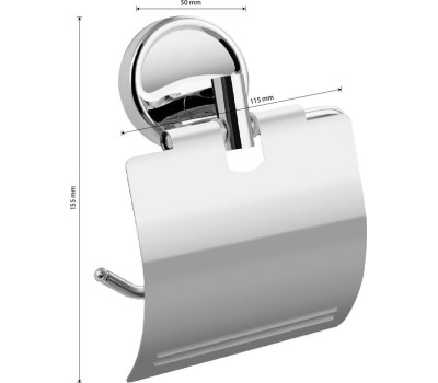 Аксессуары для ванной комнаты и туалета САНАКС 1233 Держатель туалетной бумаги с экраном