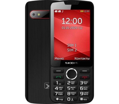 Телефон мобильный TEXET TM-308 Black/Red