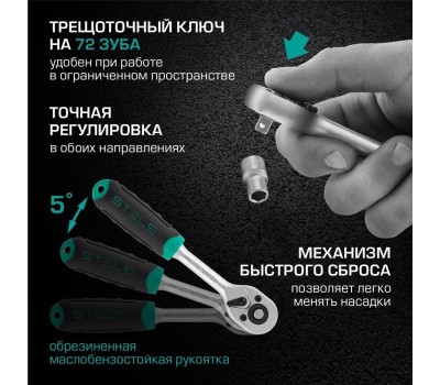 Набор инструмента STELS Набор инструментов, 1/4