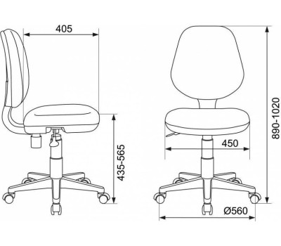 Кресло БЮРОКРАТ Кресло детское CH-W213 салатовый TW-18 крестовина пластик пластик белый