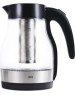 Чайник электрический с ситом BQ KT2046G BLACK-STEEL (1,7л. стекло)