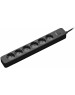 сетевой фильтр PERFEO (PF_C3974) POWER STREAM - 6 роз - 5,0 м - черный