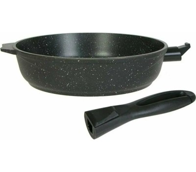 Сковорода МЕЧТА 024802 Гранит black 24см со съемной ручкой