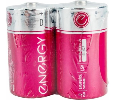Батарейка солевая ENERGY Батарейка солевая Energy R20/2S (D) 104974