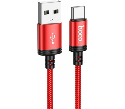 Кабель HOCO (6931474784391) X89 Wind Type-C (m) - Type-C (m) 1.0m - красный