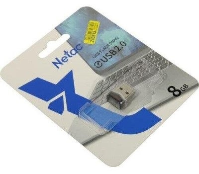 NETAC Флешка USB UM81 8ГБ, USB2.0, черный [nt03um81n-008g-20bk]