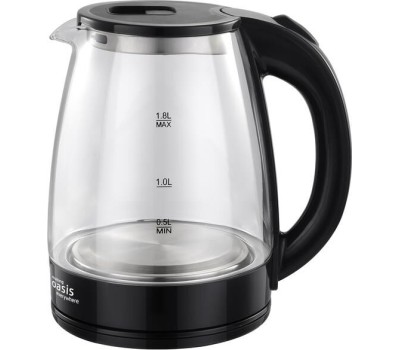 Чайник электрический OASIS K-8GВ стекло/черный 1,8л.