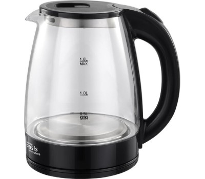 Чайник электрический OASIS K-8GВ стекло/черный 1,8л.
