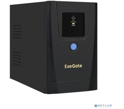 EXEGATE EX292781RUS ИБП SpecialPro UNB-1000.LED.AVR.1SH.2C13 <1000VA/550W, LED, AVR,1*Schuko+2*C13, металлический корпус, Black>