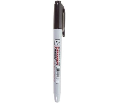 Маркер CROWN (08-8001) Маркер перманентный Multi Marker Super Slim 1мм, черный, пулевидный