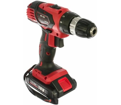 Дрель-шуруповёрт EDON AD-18C черный/красный 22271 18В, 2аккум