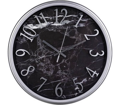 Часы настенные LEFARD 220-293 LOVELY HOME ТЕМНЫЙ МРАМОР d36см циферблат d31см