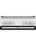 GORENJE Газовая плита GK6A20WF, электрическая духовка, стеклянная крышка, чугун, белый