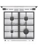 GORENJE Газовая плита GK6A20WF, электрическая духовка, стеклянная крышка, чугун, белый