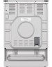 GORENJE Газовая плита GK6A20WF, электрическая духовка, стеклянная крышка, чугун, белый
