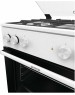 GORENJE Газовая плита GK6A20WF, электрическая духовка, стеклянная крышка, чугун, белый