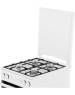 GORENJE Газовая плита GK6A20WF, электрическая духовка, стеклянная крышка, чугун, белый