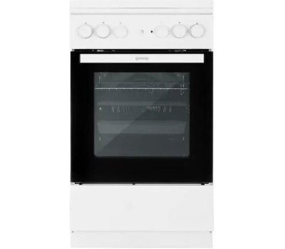 GORENJE Газовая плита GK6A20WF, электрическая духовка, стеклянная крышка, чугун, белый