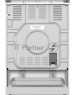 GORENJE Газовая плита GK6A20WF, электрическая духовка, стеклянная крышка, чугун, белый