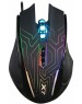 A4TECH Мышь проводная X87, игровая, оптическая, USB, 2400dpi, черный [x87 (maze)]