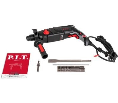 Перфоратор электрический P.I.T. Перфоратор SDS-Plus электрич. PBH24-C МАСТЕР (горизонт, 850Вт, 2,8Дж, 3реж, Ø24мм, 0-1100)