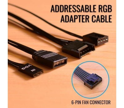 AEROCOOL Вентилятор для корпуса 120мм 6-PIN ARGB DUO 12