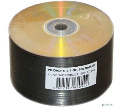 VS Диски DVD+R 4,7 GB 16x Bulk/50 (620502)