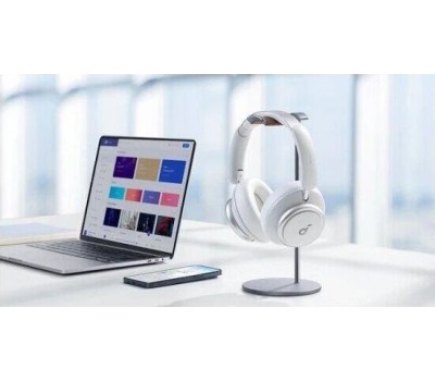 ANKER Наушники Soundcore Space Q45, Bluetooth, накладные, белый [a3040g21]