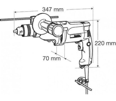 Дрель MAKITA Дрель безударная DP4011