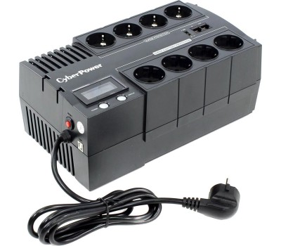 ИБП CYBERPOWER ИБП BR700ELCD {Line-Interactive, 700VA/420W USB/RJ11/45/USB charger A (4+4 EURO), 12В/7,2 Ач х 1}